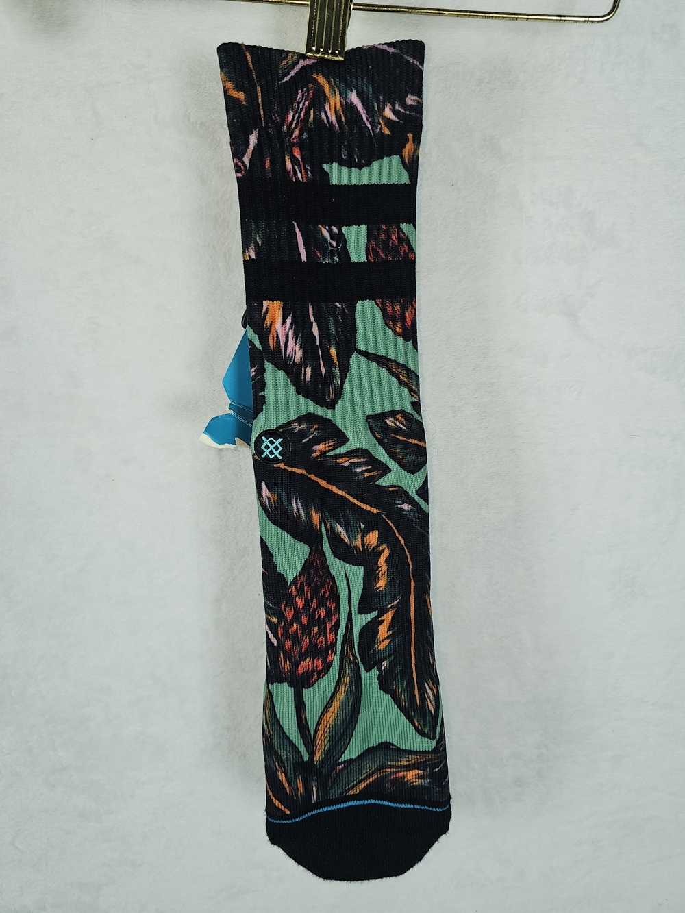 Stance Floral Tropical Print Ribbed Skirt - Green/Black